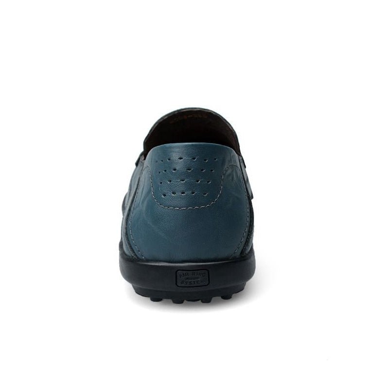 Roel - Marineblauwe leren heren Loafer